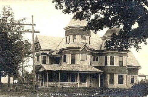 A black and white historic photograph of the Hotel Sinclair